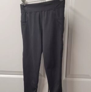 Athletic Works Women's Athletic Capri Pants Size: Large 10-12 Black